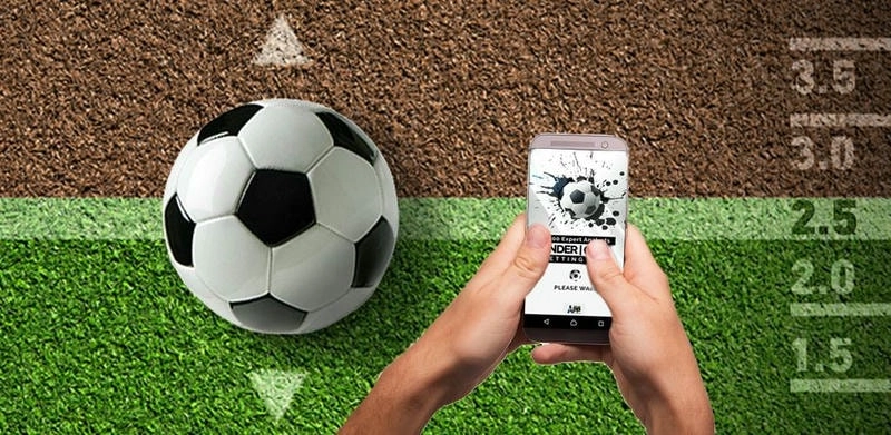 Giao diện ứng dụng di động hiển thị tỷ lệ bóng đá hôm nay, dễ dùng mọi lúc.