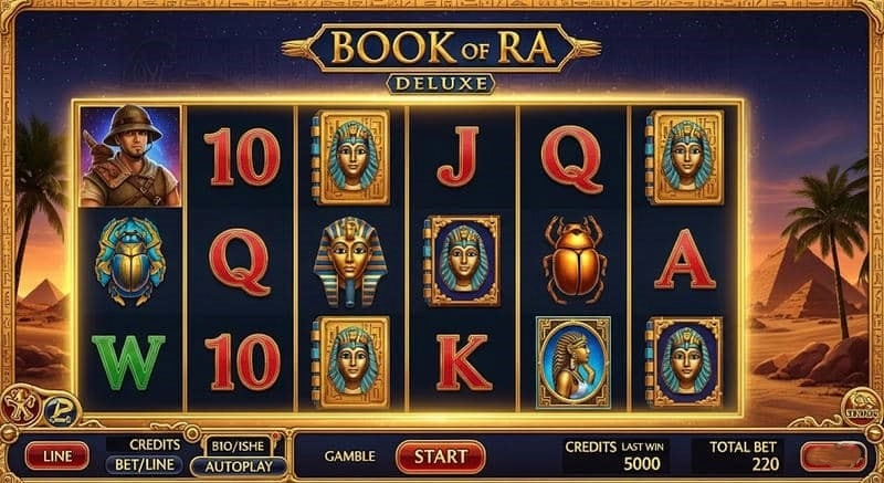 Tính năng nổi bật của Book of Ra Deluxe tại 8KBet