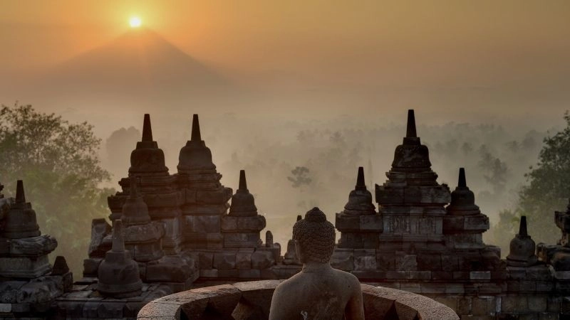 Hoàng hôn Borobudur