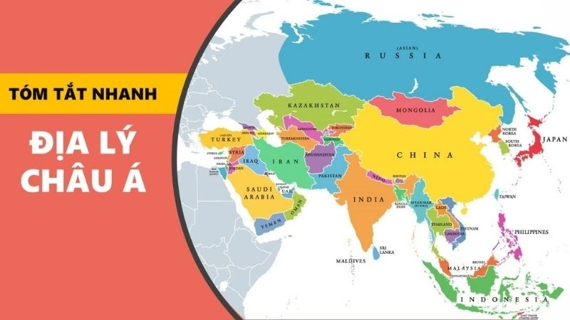 Đặc điểm địa hình châu Á phong phú