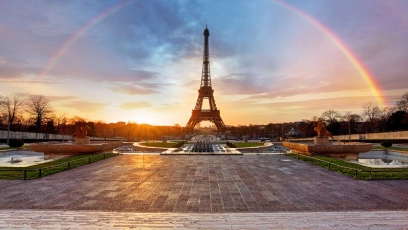 Tầm nhìn từ đỉnh tháp Eiffel 
