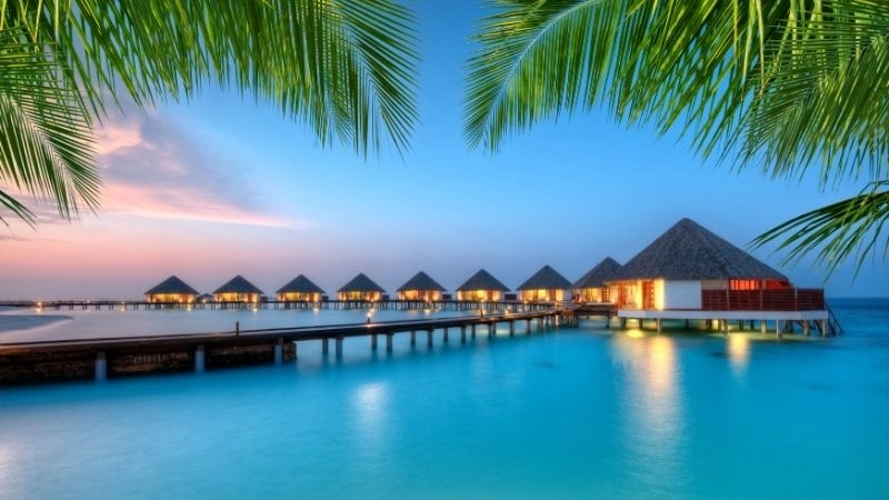 Resort nước Maldives