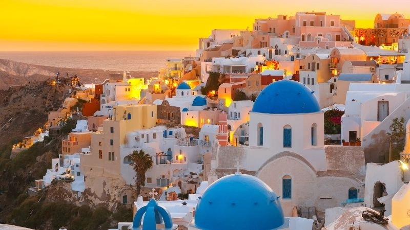 Hoàng hôn Oia ở Santorini 