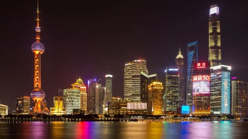 Tầm nhìn Pudong từ Bund 