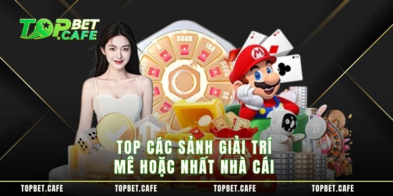 Top các sảnh giải trí mê hoặc nhất nhà cái 