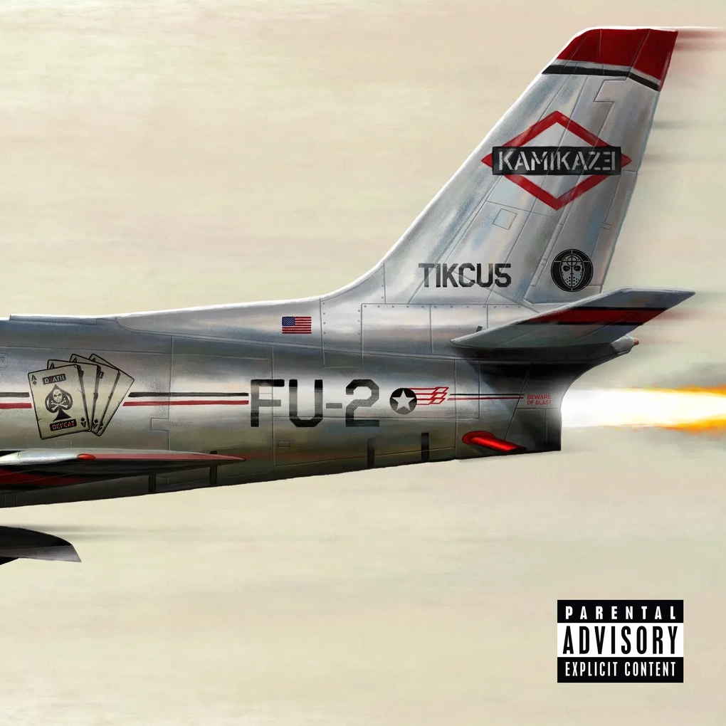 Bìa album Kamikaze của Eminem