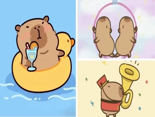 Bộ ảnh capybara chibi siêu dễ thương khiến bạn tan chảy