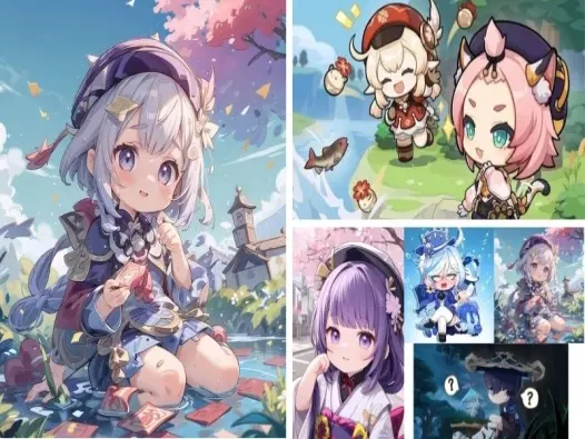 Bộ ảnh chibi Genshin Impact siêu dễ thương và sáng tạo