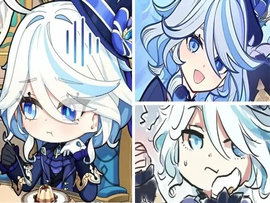 Bộ ảnh Furina chibi đầy sống động và biểu cảm cuốn hút