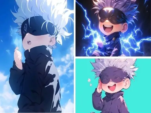 Bộ ảnh Gojo chibi cực dễ thương khiến fan mê mẩn từng nét