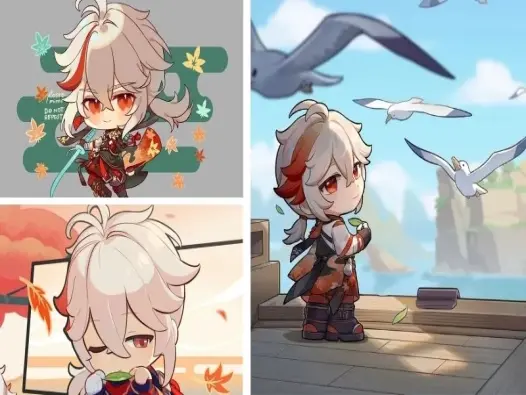 Bộ ảnh Kazuha chibi nhẹ nhàng tinh tế khiến tim tan chảy