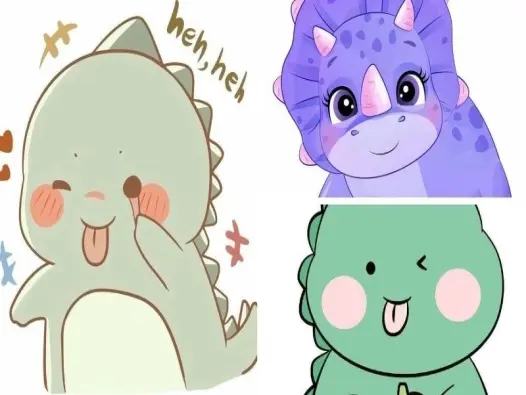 Bộ ảnh khủng long chibi đáng yêu khiến ai cũng tan chảy