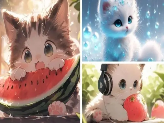 Bộ ảnh mèo chibi dễ thương khiến ai cũng muốn lưu ngay
