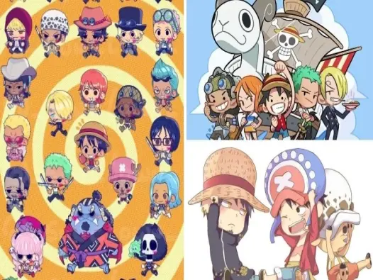 Bộ ảnh one piece chibi cực đáng yêu và đầy màu sắc