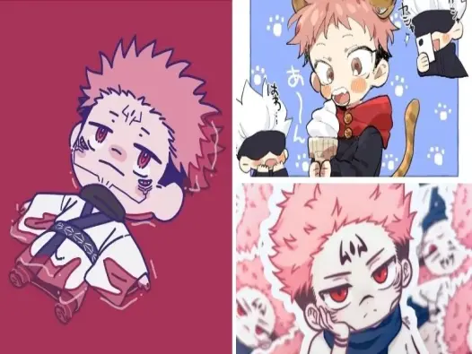Bộ ảnh Sukuna chibi cực ngầu dành cho fan Jujutsu Kaisen
