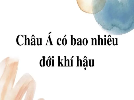 Các đới khí hậu Châu Á cùng sự phân bố địa lý đặc trưng