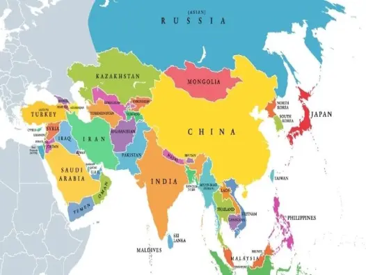 Sự khác biệt tự nhiên giữa các vùng địa lý Châu Á đặc sắc