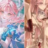 Top ảnh anime girl tóc hồng dễ thương phong cách Nhật Bản