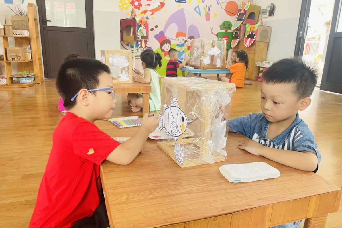 Khám phá thế giới đại dương qua nét vẽ mầm non sáng tạo