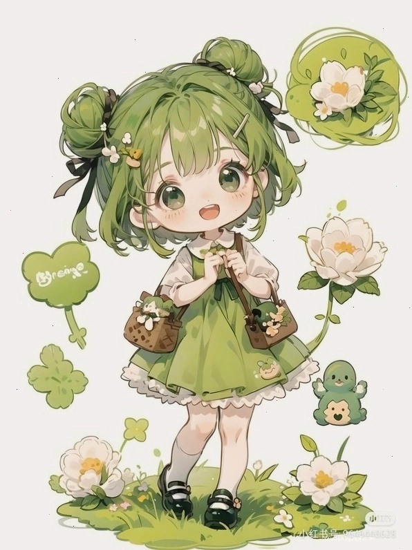 Ảnh bìa chibi phong cách mùa hè vui tươi