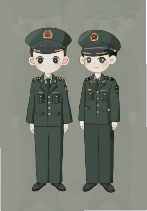 Ảnh bộ đội chibi dễ thương