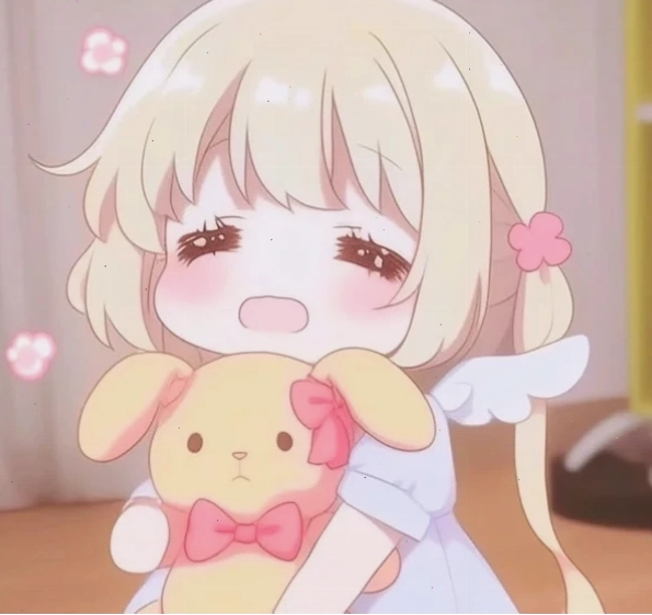 Ảnh chibi cute thể hiện sự vui vẻ