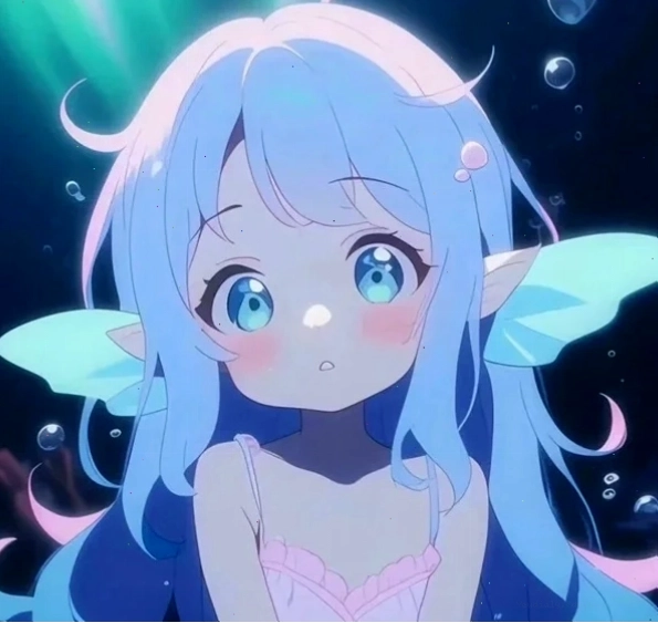 Ảnh chibi nữ với đôi tai mèo dễ thương