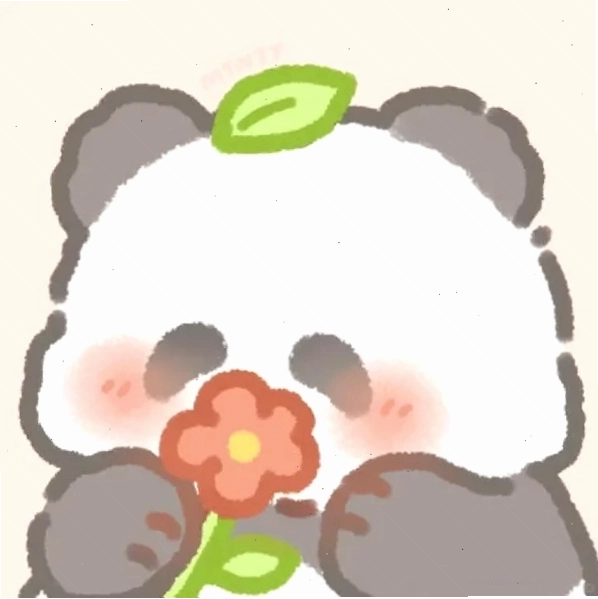 Ảnh gấu trúc cute chibi đang vui đùa