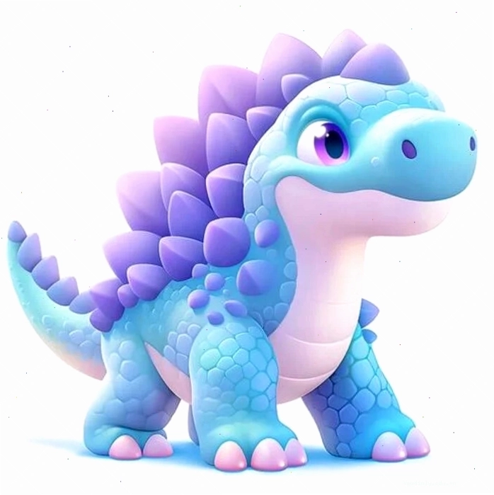 Anh khủng long chibi với nhiều biểu cảm khác nhau