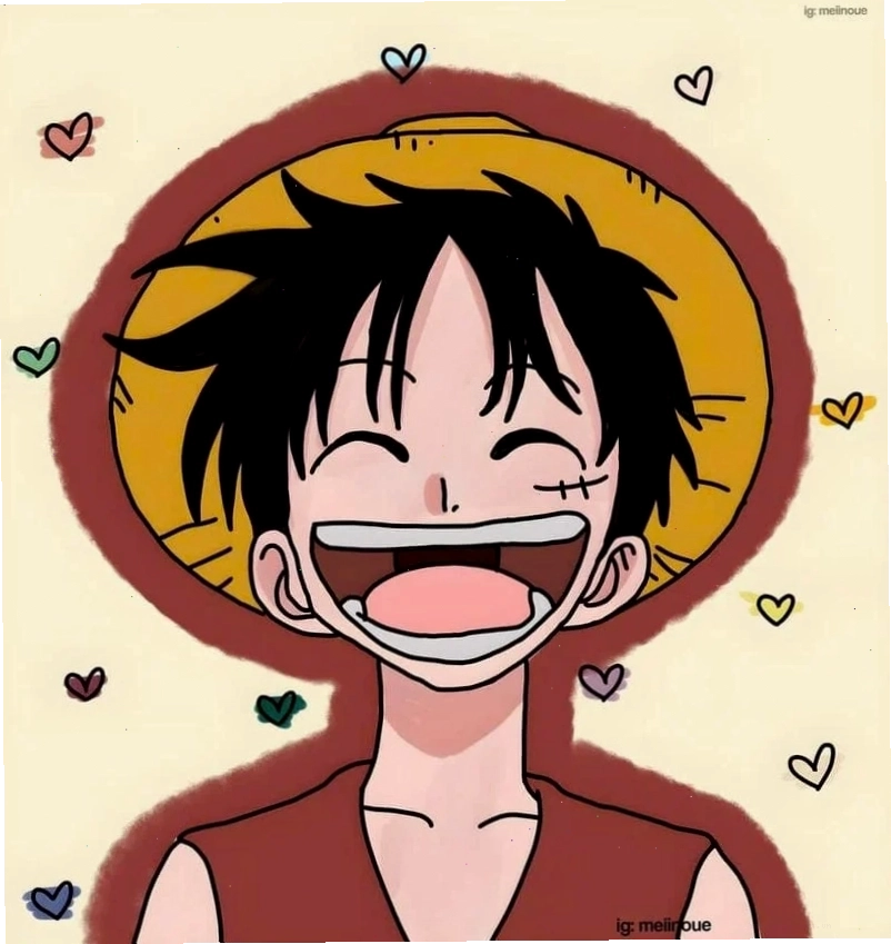 Ảnh Luffy chibi cute tổng hợp nhiều biểu cảm