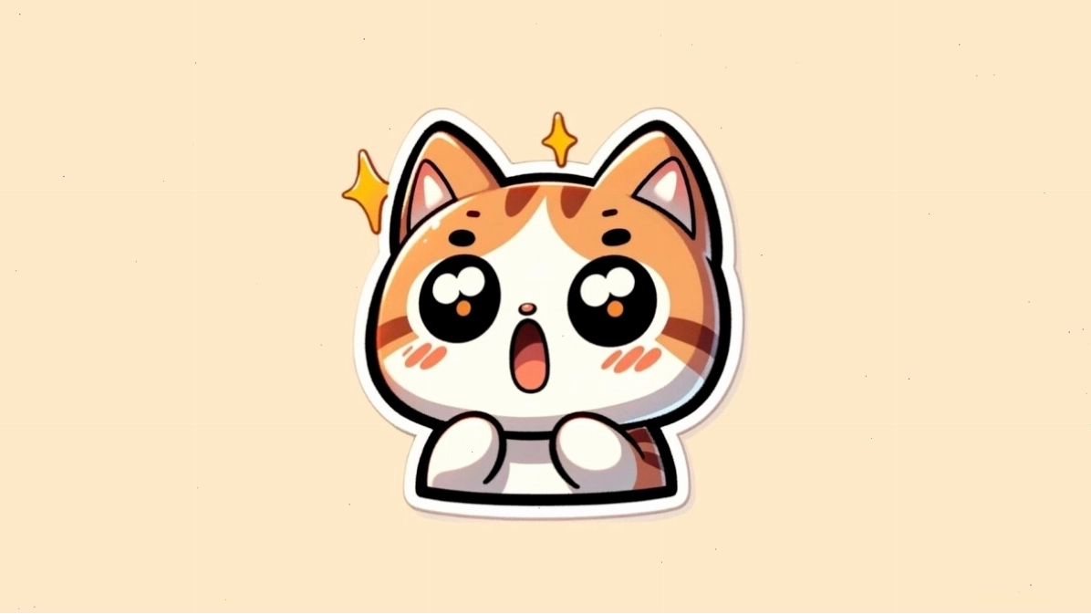 Ảnh mèo chibi đang ngủ trên đám mây