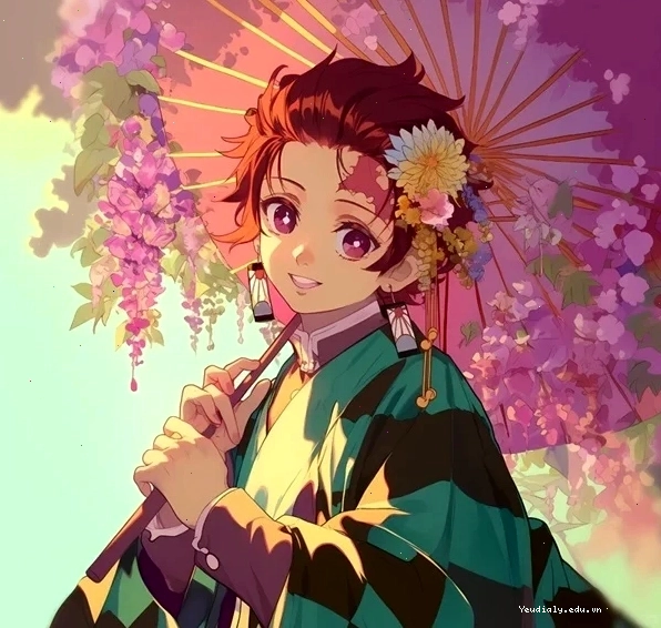 Ảnh Tanjiro đáng yêu trong phiên bản chibi