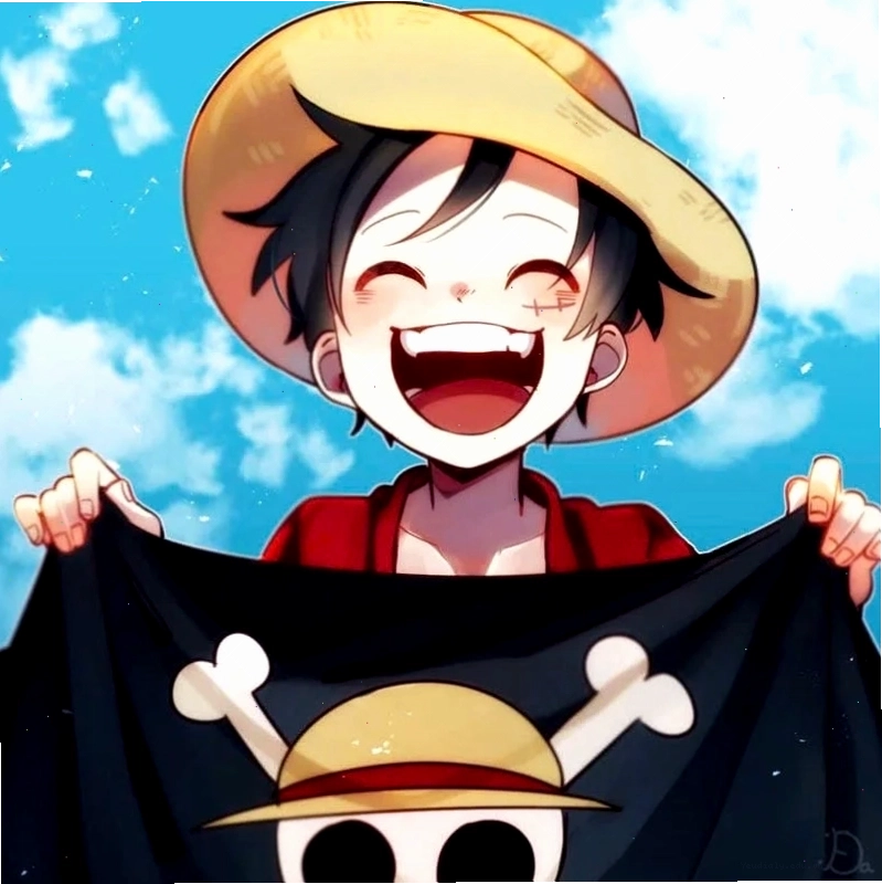 Ảnh tổng hợp Luffy chibi với nhiều tư thế khác nhau