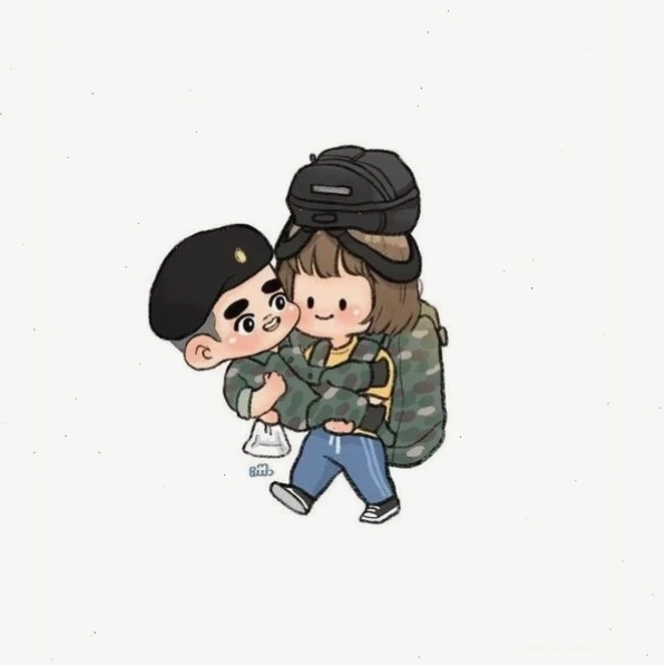 Ảnh vẽ bộ đội chibi đơn giản mà ý nghĩa