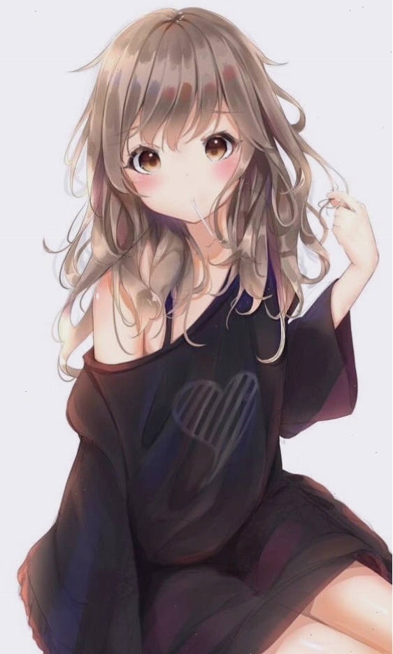 Anime girl với nụ cười rạng rỡ