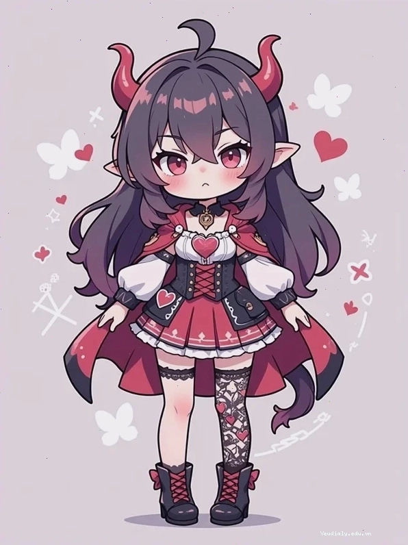 Avatar Chibi nữ với đôi mắt to tròn và biểu cảm ngạc nhiên