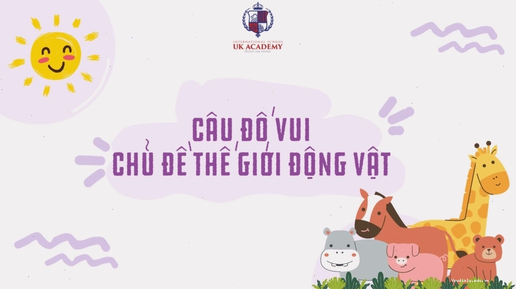 Bé học về thế giới động vật qua câu đố vui