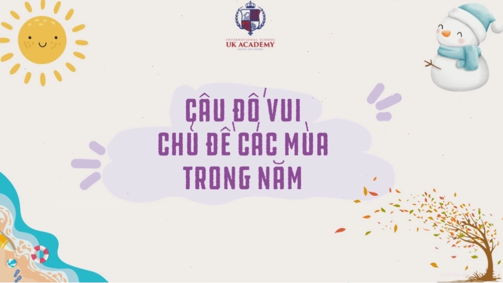 Bé nhận biết các mùa trong năm qua câu đố