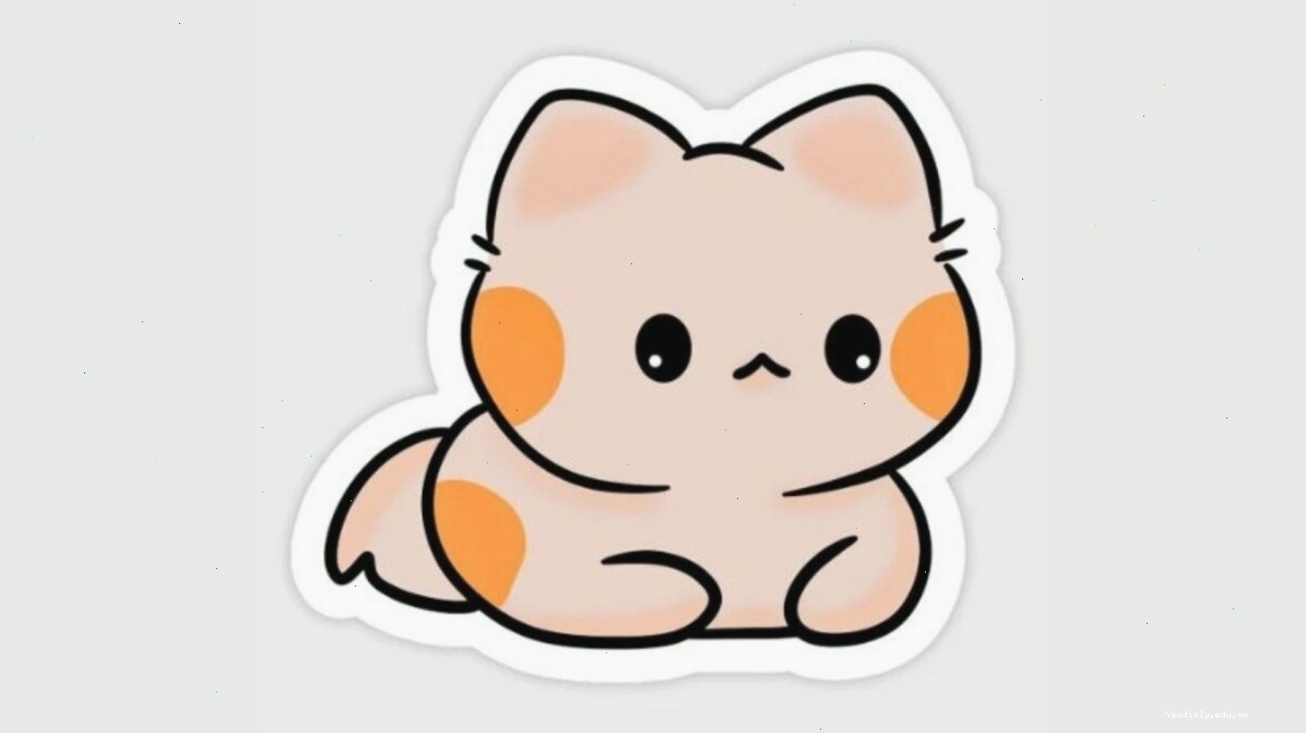Bộ sưu tập sticker mèo chibi đầy màu sắc