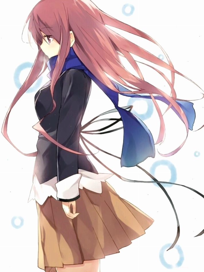 Bức tranh vẽ cô gái anime với phong cách nghệ thuật