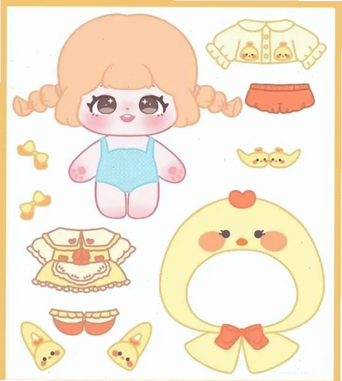 Búp bê giấy Yeppug chibi với phong cách độc đáo
