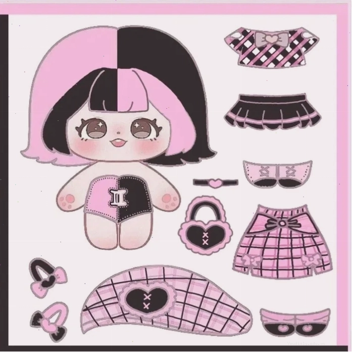 Búp bê làm bằng giấy chibi, mang nét đẹp truyền thống