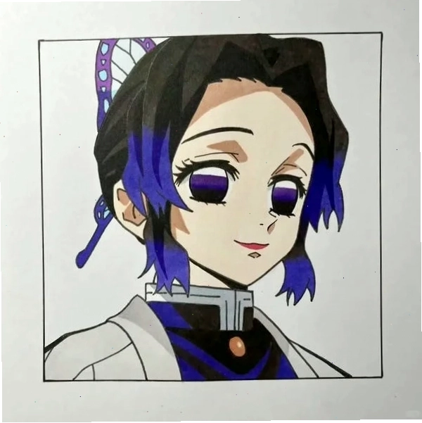 Cách vẽ Shinobu Koch đẹp chuẩn phong cách Kimetsu no Yaiba chibi