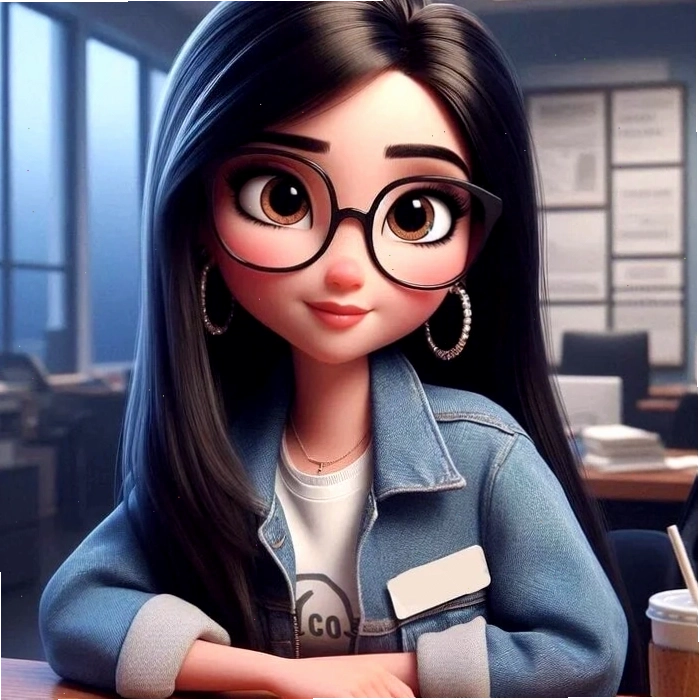 Cảnh cô giáo và học sinh chibi vui đùa trong sân trường