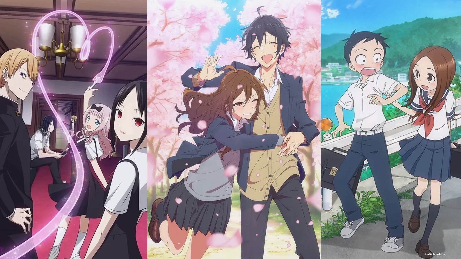 Cảnh lãng mạn trong anime tình yêu tuổi học trò