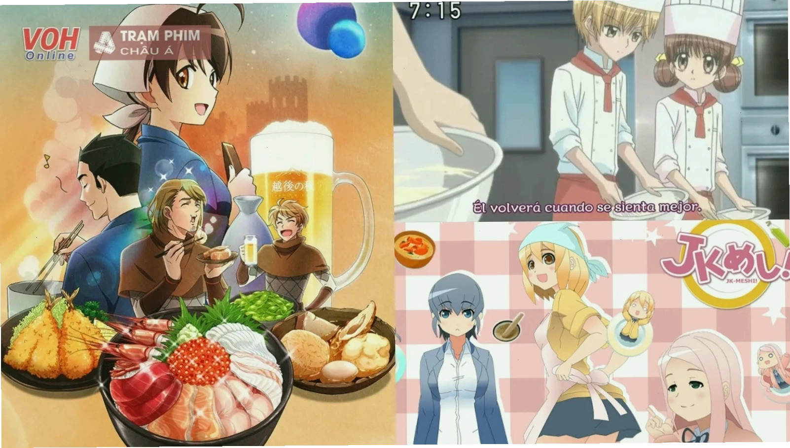 Cảnh nấu ăn trong anime ẩm thực