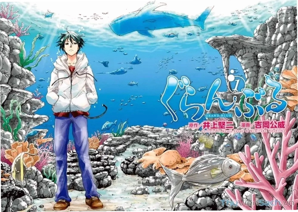 Cảnh nhân vật trong Grand Blue anime