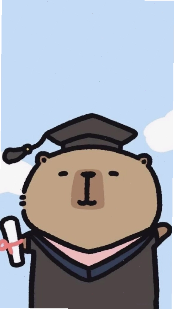 Capybara chibi đang ngâm mình trong nước