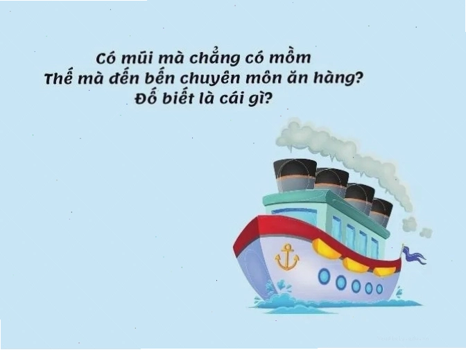 Câu đố về tàu thủy, phương tiện giao thông đường thủy