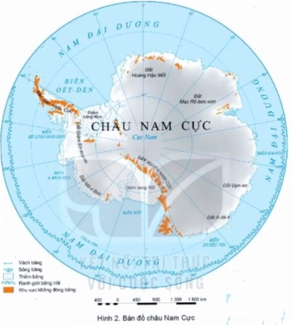Câu hỏi trắc nghiệm về vị trí và khí hậu Châu Nam Cực